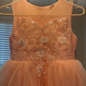 Elegant Pink Kids Dress with Sequin Details